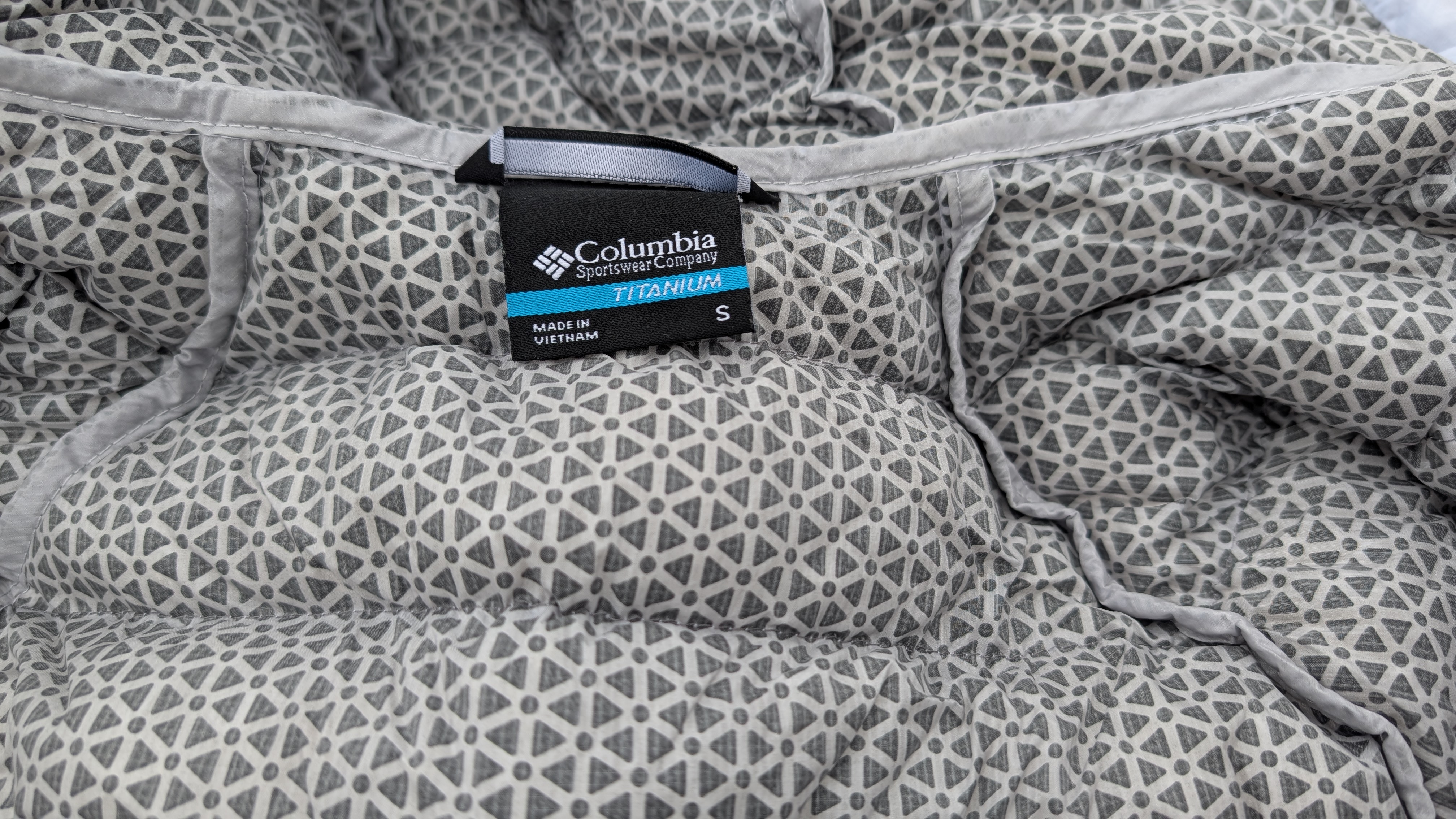 The lining of the Columbia Arctic Crest Down jacket