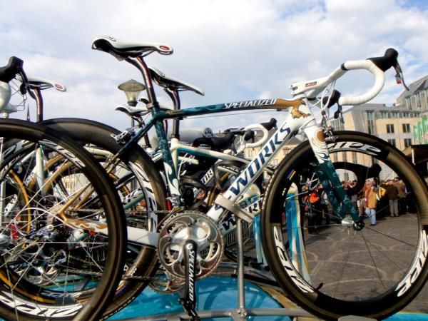 Alberto Contador isn't the only one to get a custom paint job on his team bike