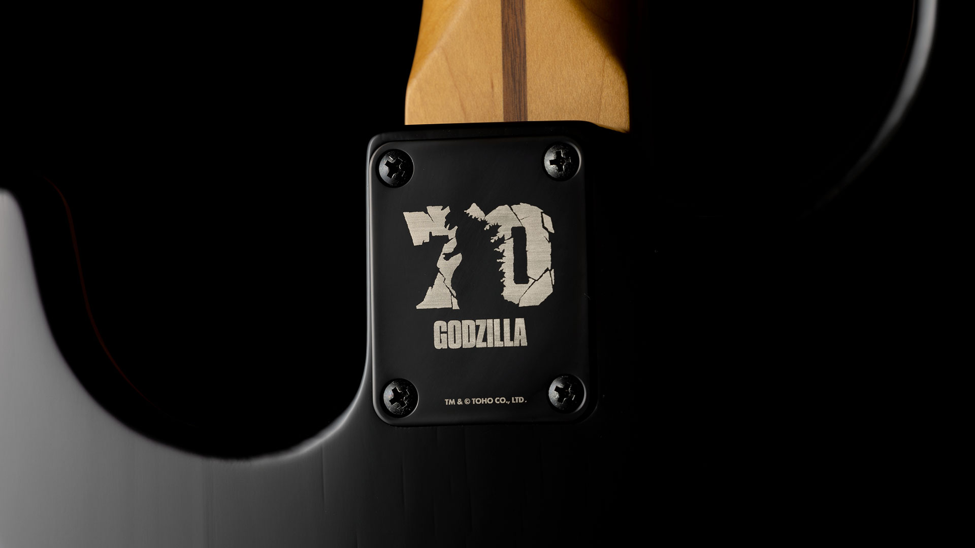 Fender Japan Limited Edition Godzilla Strat neck plate