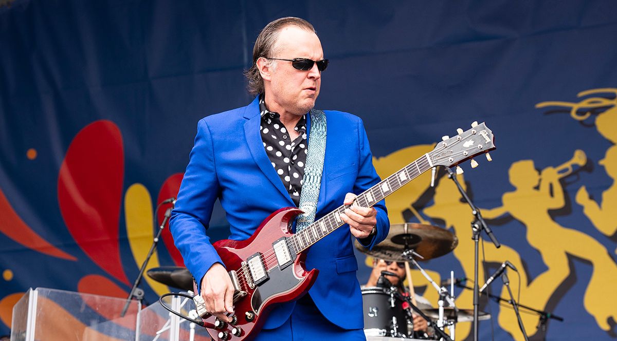 Joe Bonamassa performs on Day 8 of 2024 New Orleans Jazz &amp; Heritage Festival at Fair Grounds Race Course on May 05, 2024 in New Orleans, Louisiana