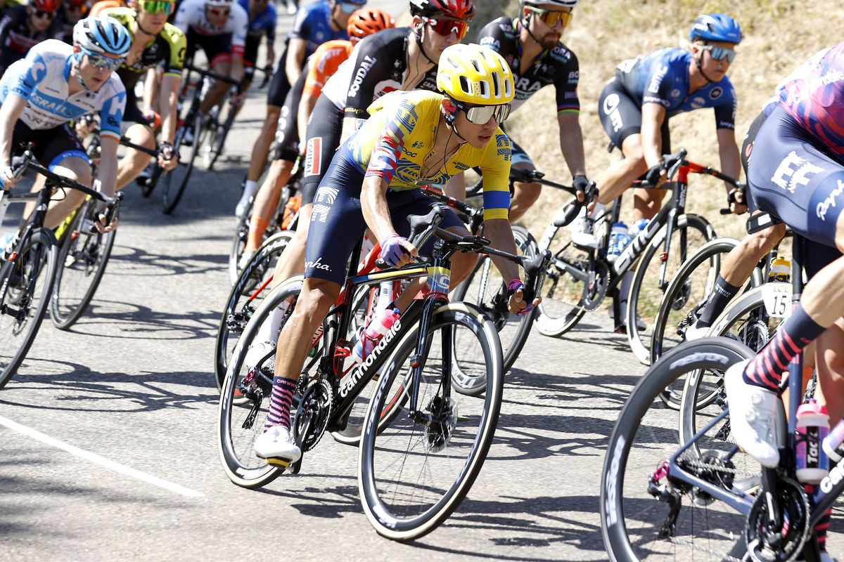 Colombian road race champion Sergio Higuita on stage 2 of the 2020 Critérium du Dauphiné