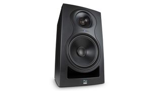 Kali Audio's IN 8 monitors have a coaxial design where the mid range driver sits on the tweeter (top).