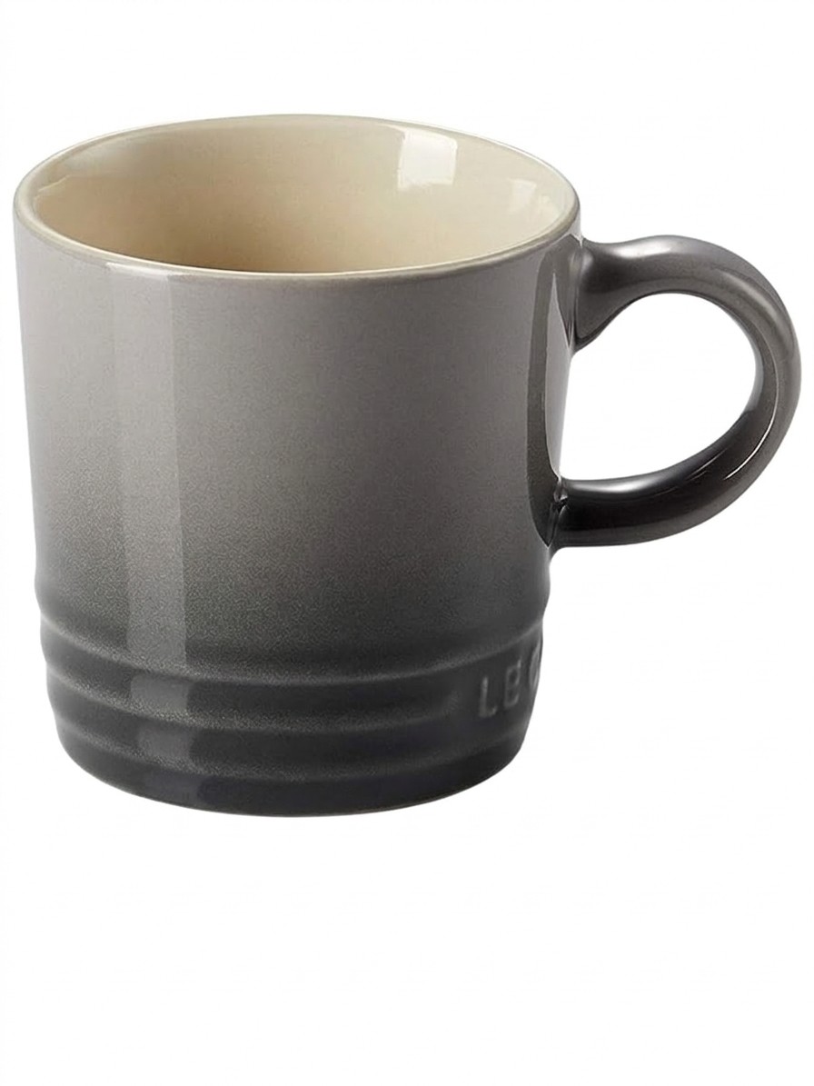 Grey Le Creuset coffee cup