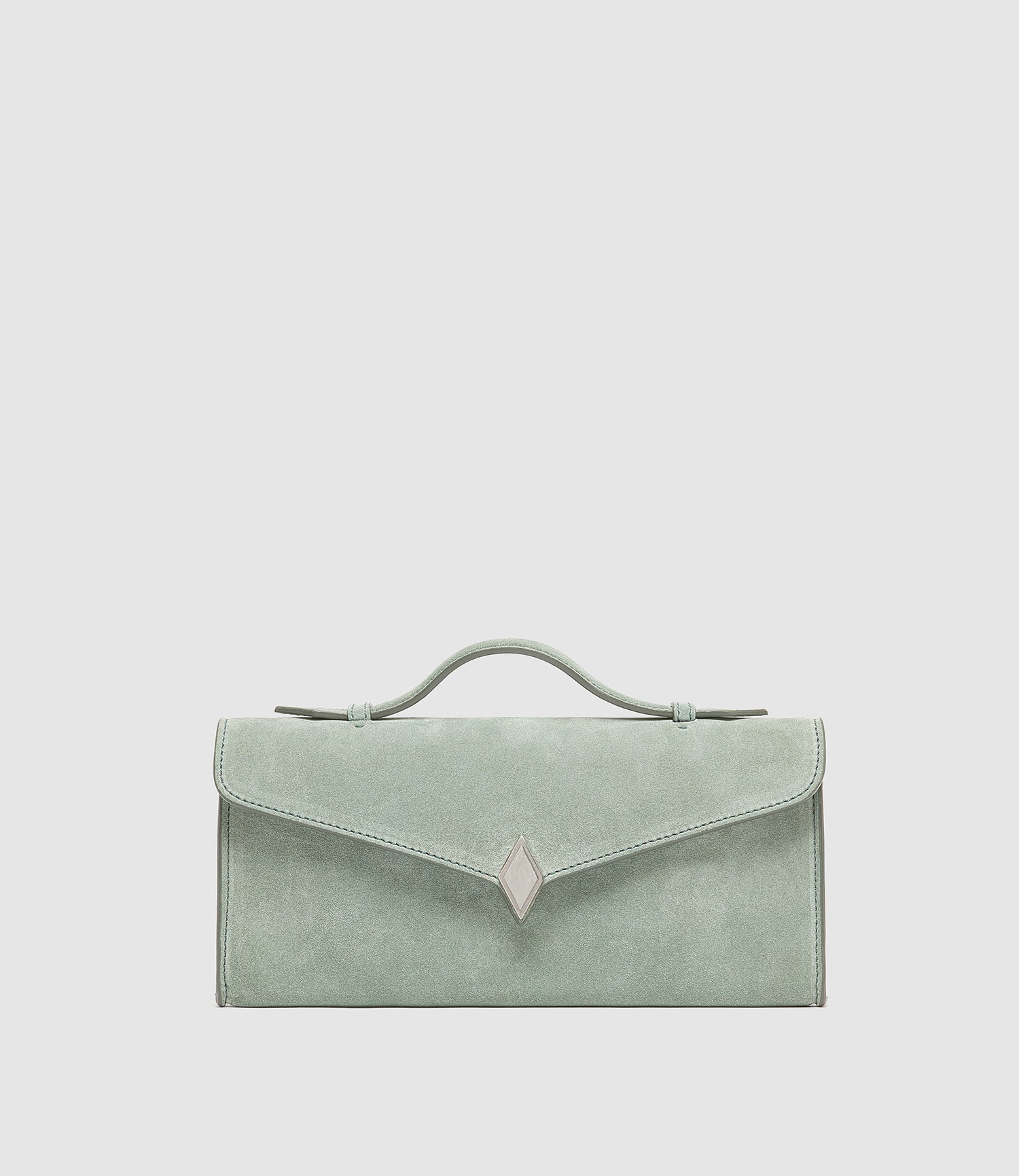 Edge Clutch Suede Terra