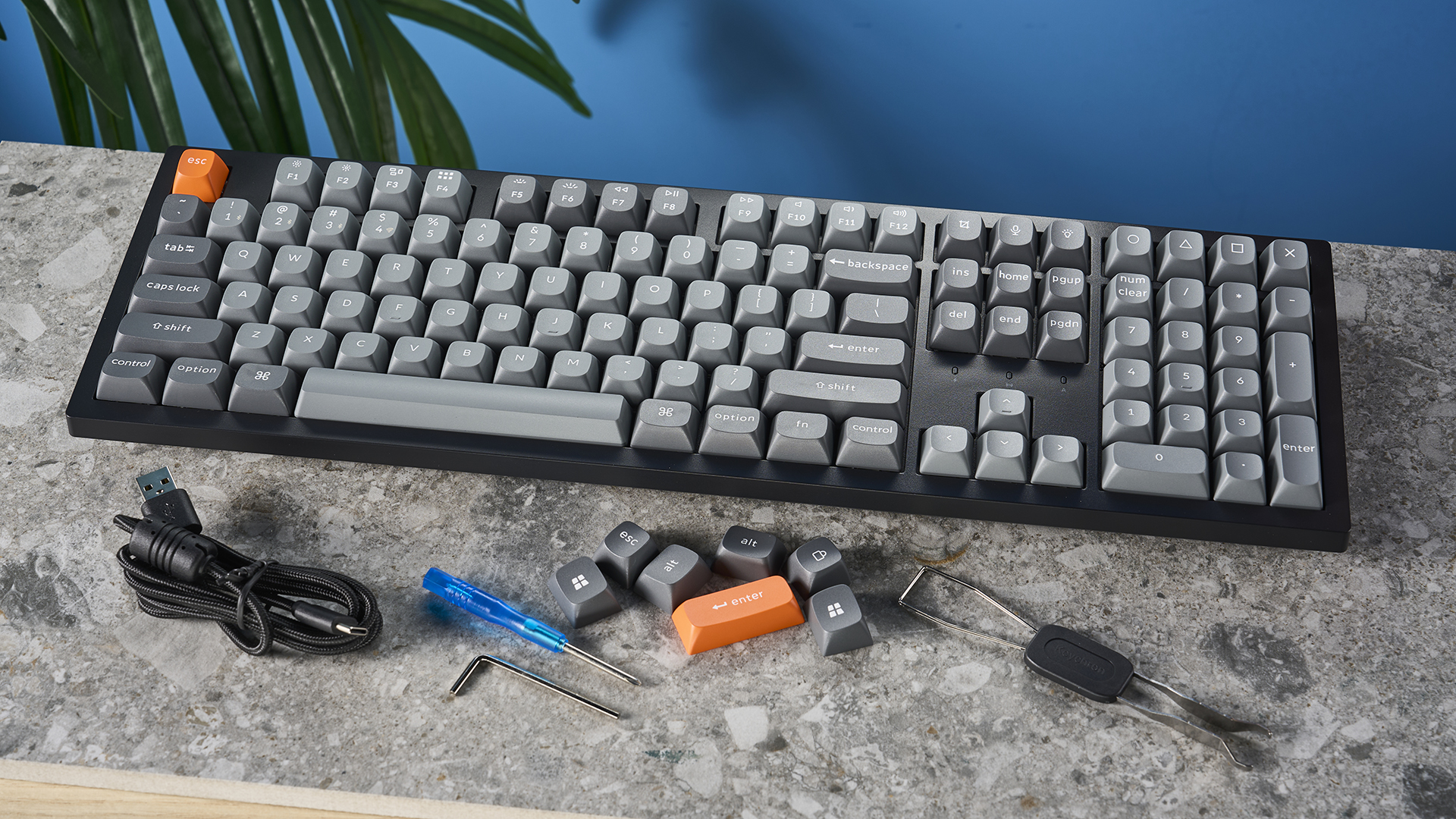 Foto der Tastatur Keychron K10 Max