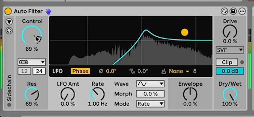 Auto Filter DJ mode