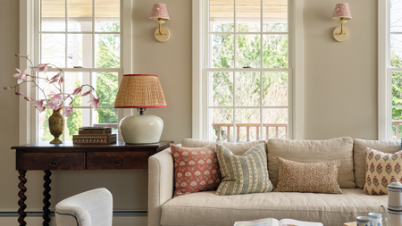 sofa in a vintage living room