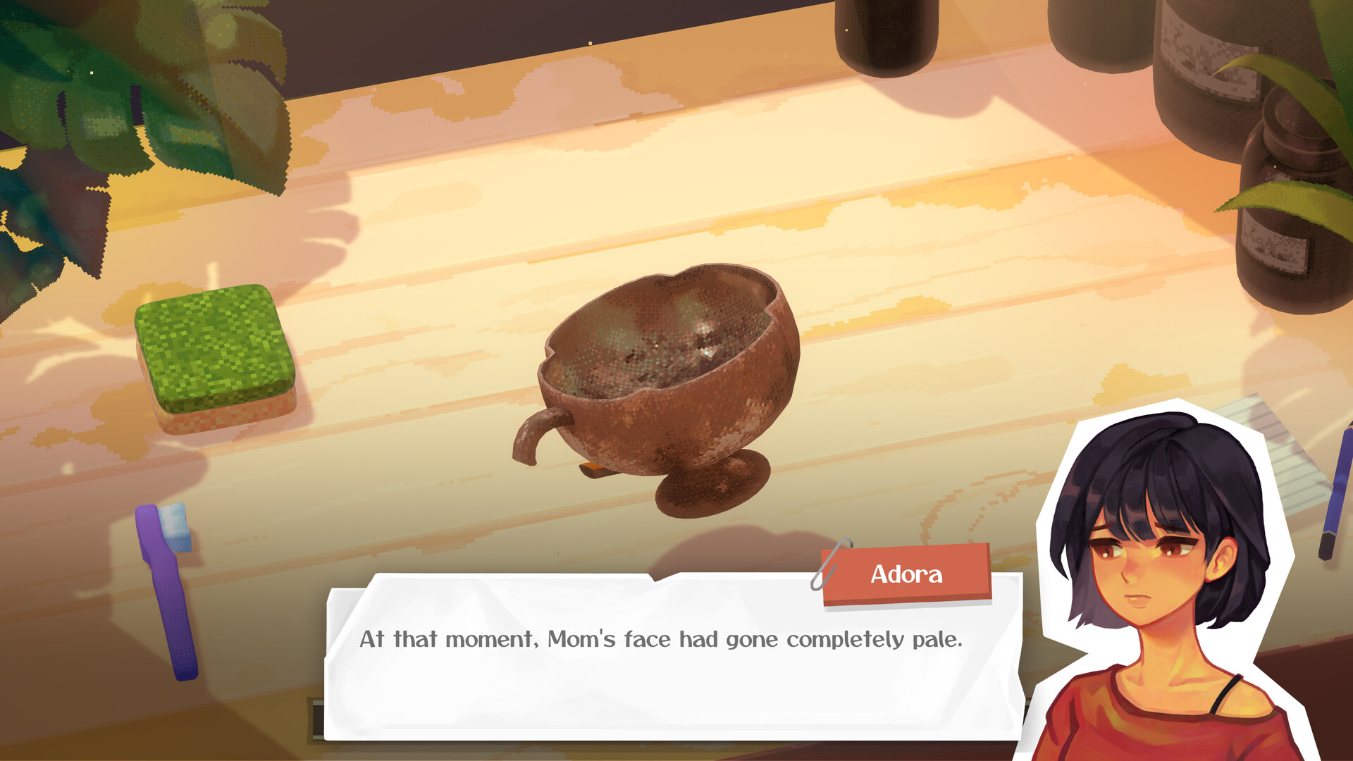 A screenshot of the upcoming Switch game, Undusted: Letters from the Past