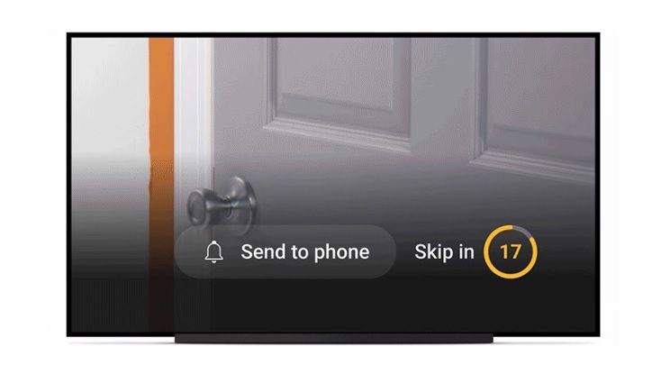 YouTube's potential circular ad timer experiment for content viewed on a TV.