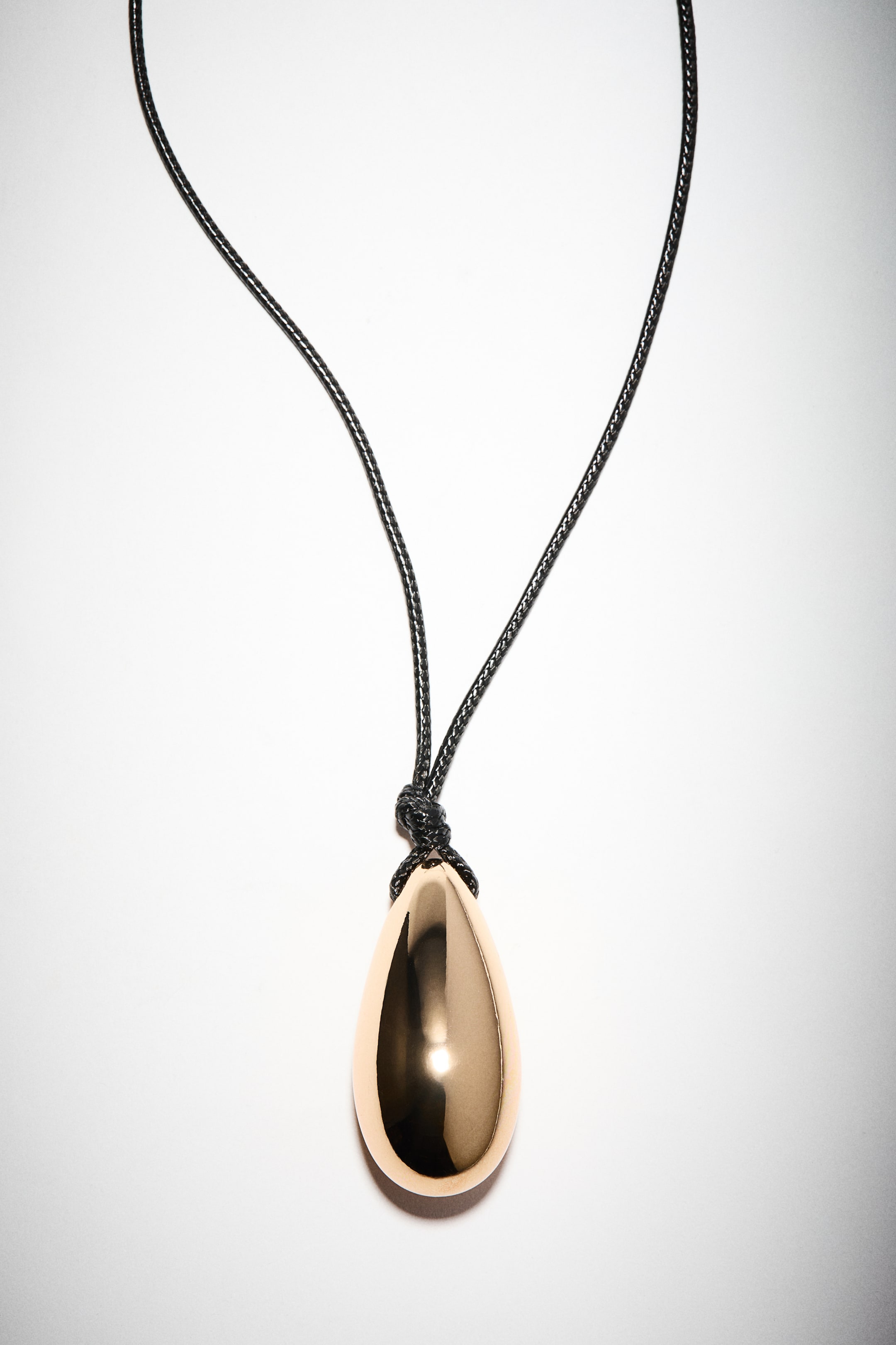Pendant Cord Necklace - Gold-Coloured