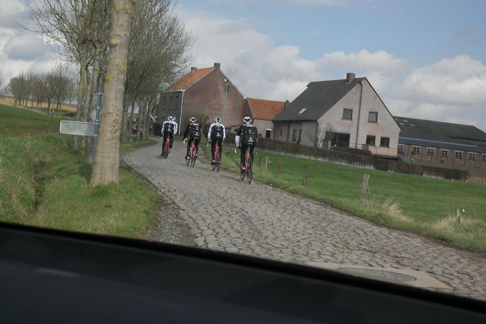 Trek-Segafredo riders recon this weekend's Omloop course
