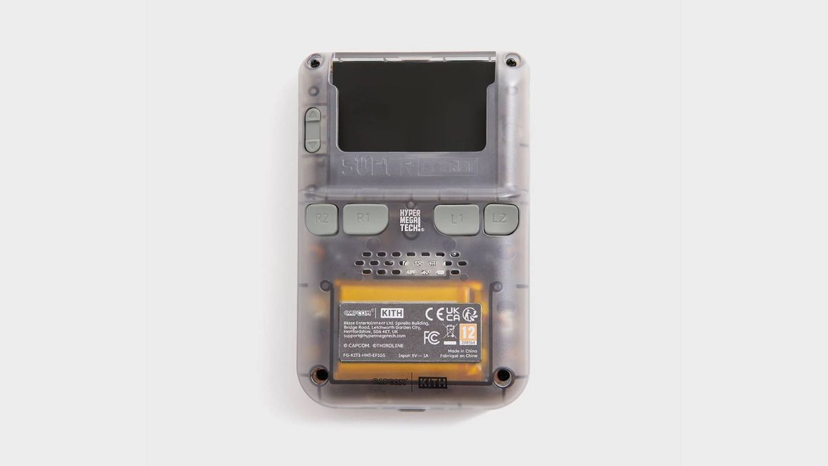 Back view of Kith Super Pocket handheld