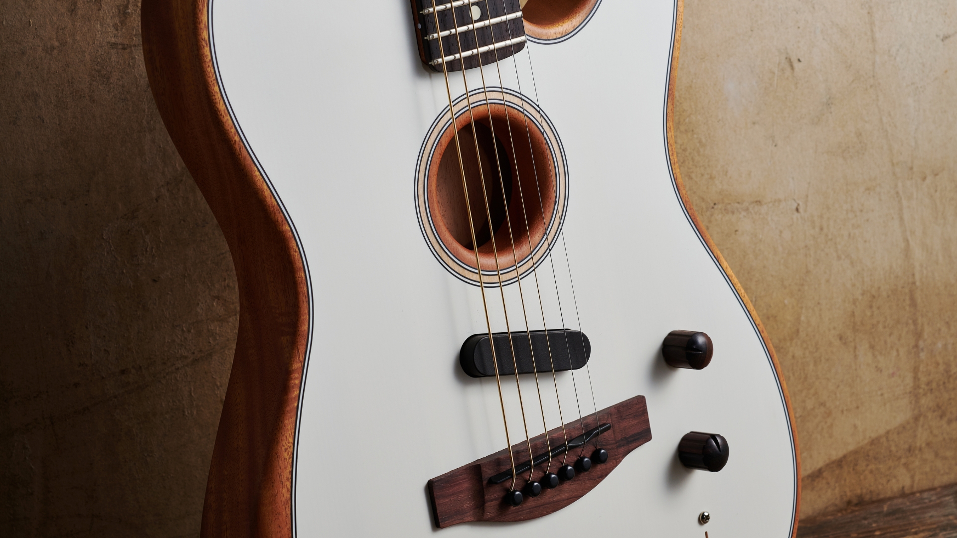 A Fender Acoustasonic Player Telecaster acoustic electric guitar
