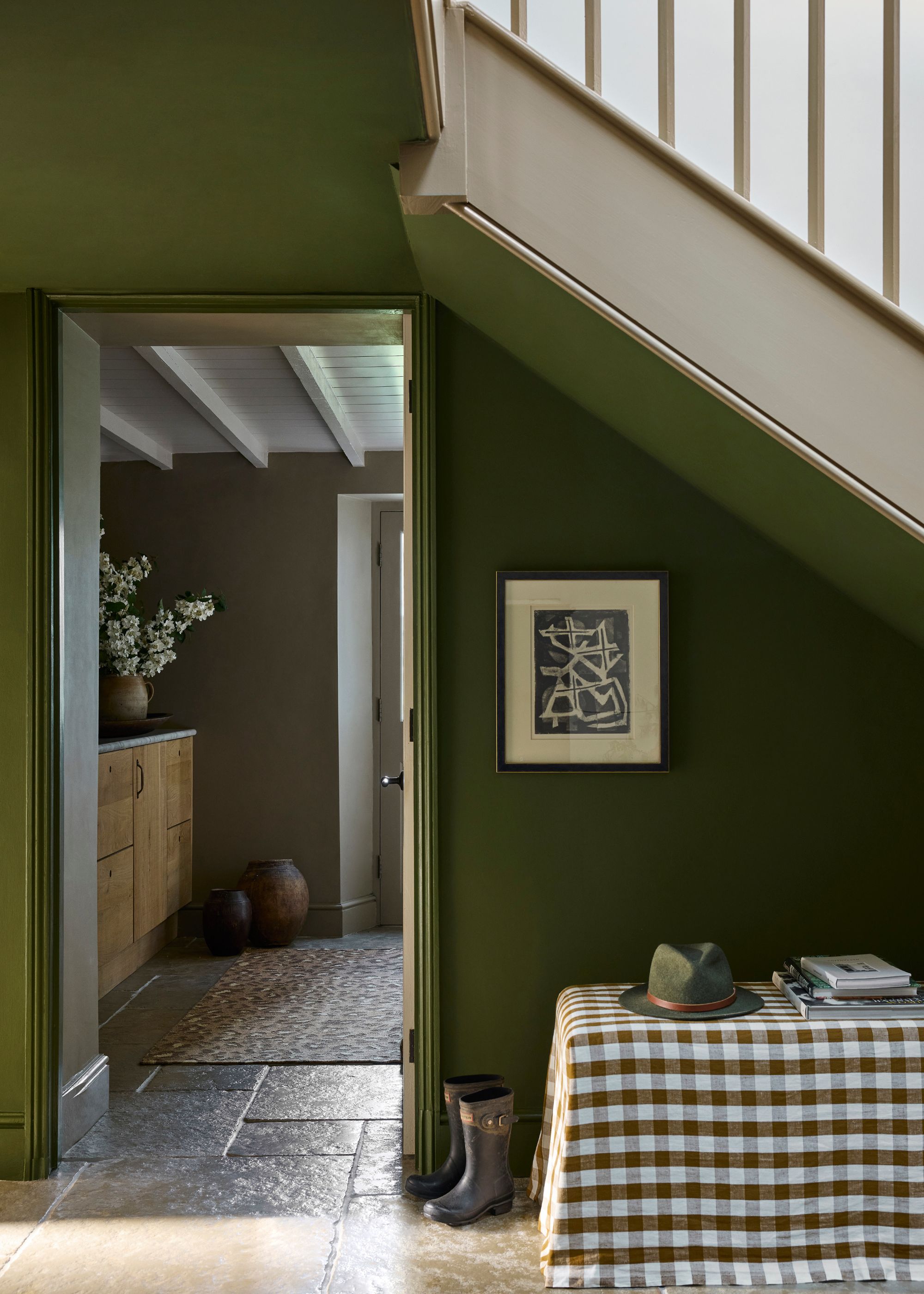 green entryway