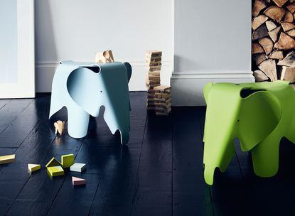 playroom with elephant toys