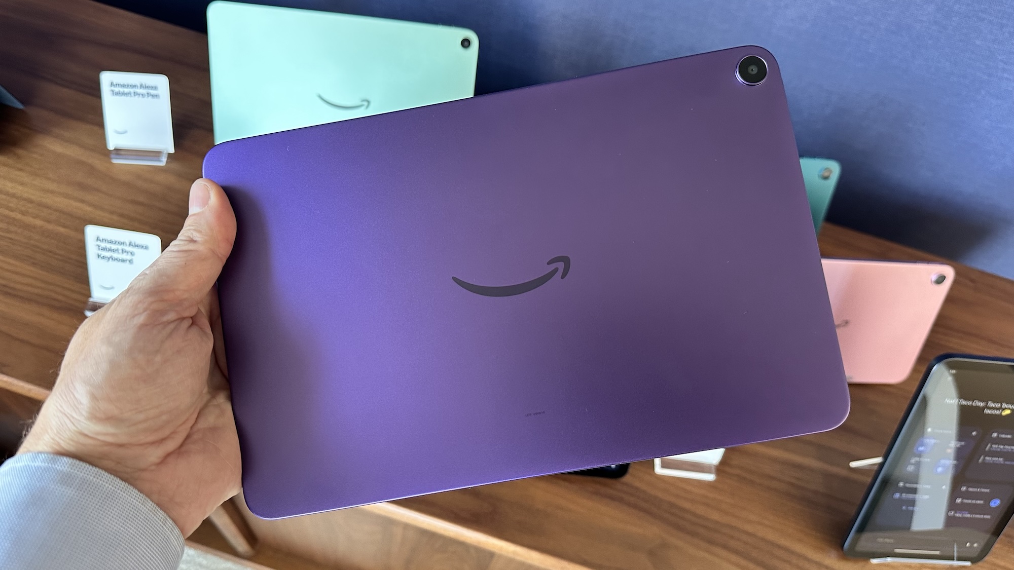 Amazon Alexa tablet purple