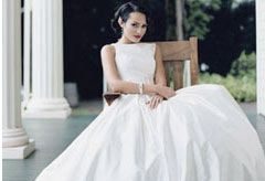 Bride in wedding dress