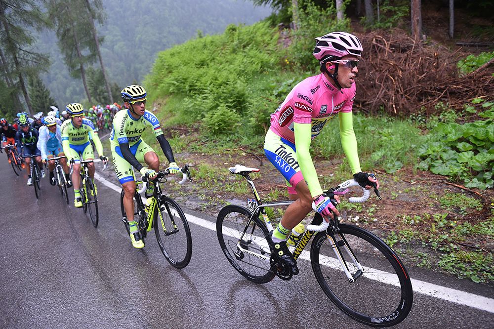 Alberto Contador (Tinkoff-Saxo) on Stage 16 of the Giro d'Italia