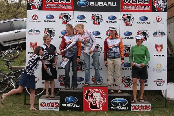 The elite women's podium at the WORS #1: Iola Bump &amp; Jump