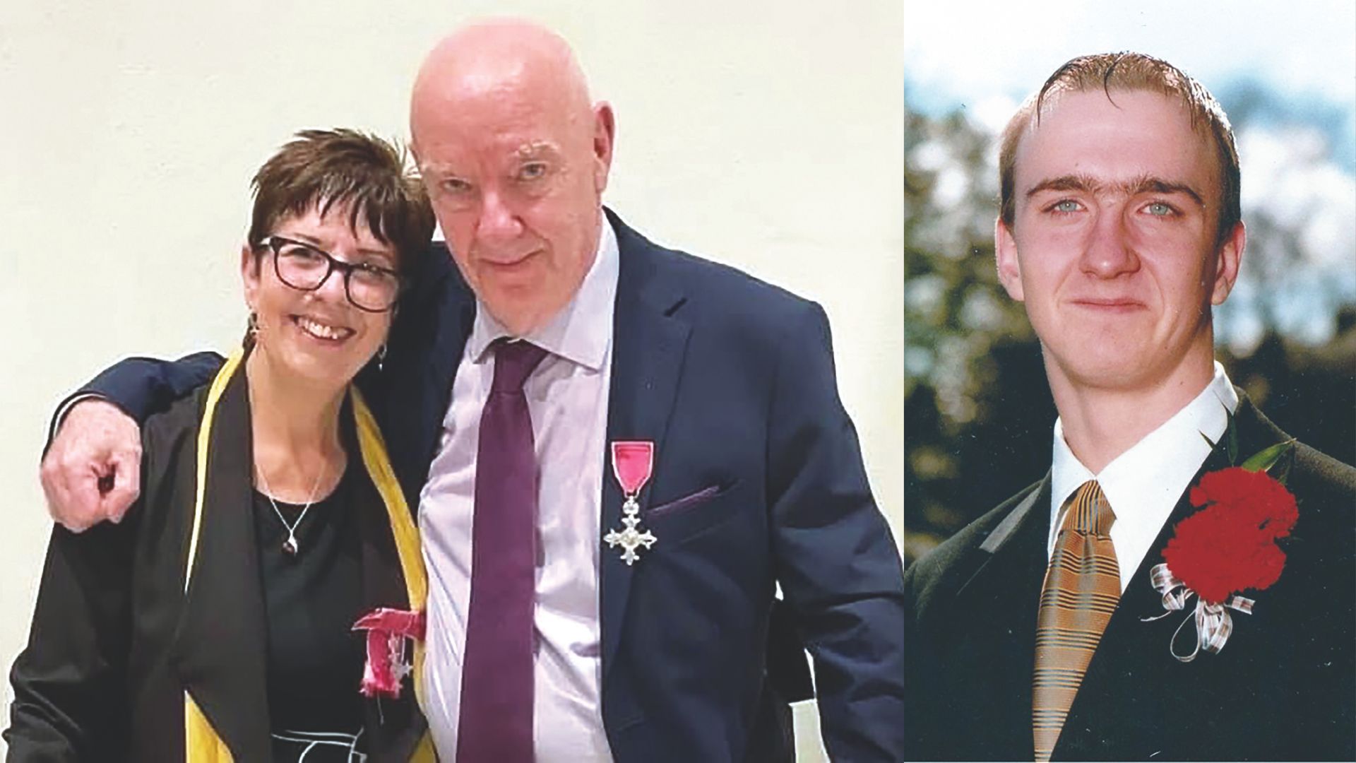 Vi and Ray Donovan and Chris Donovan split image