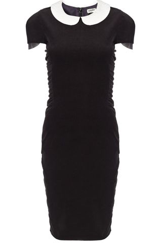 Avenue 32 Black Velvet Ruffle Dress, £440
