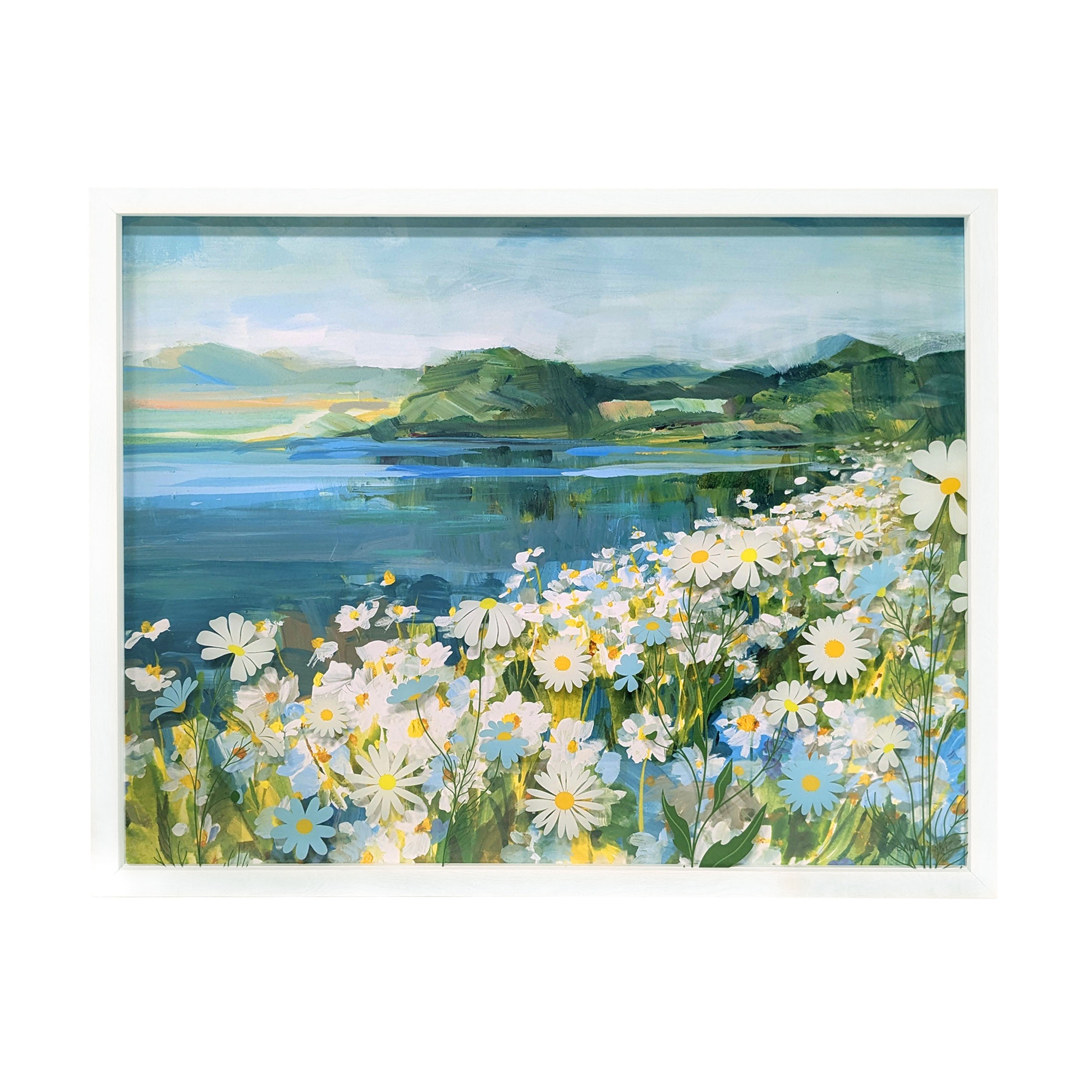 Bradley &amp;amp; Ballard 16x20 "wildflower" Glass Wall Art