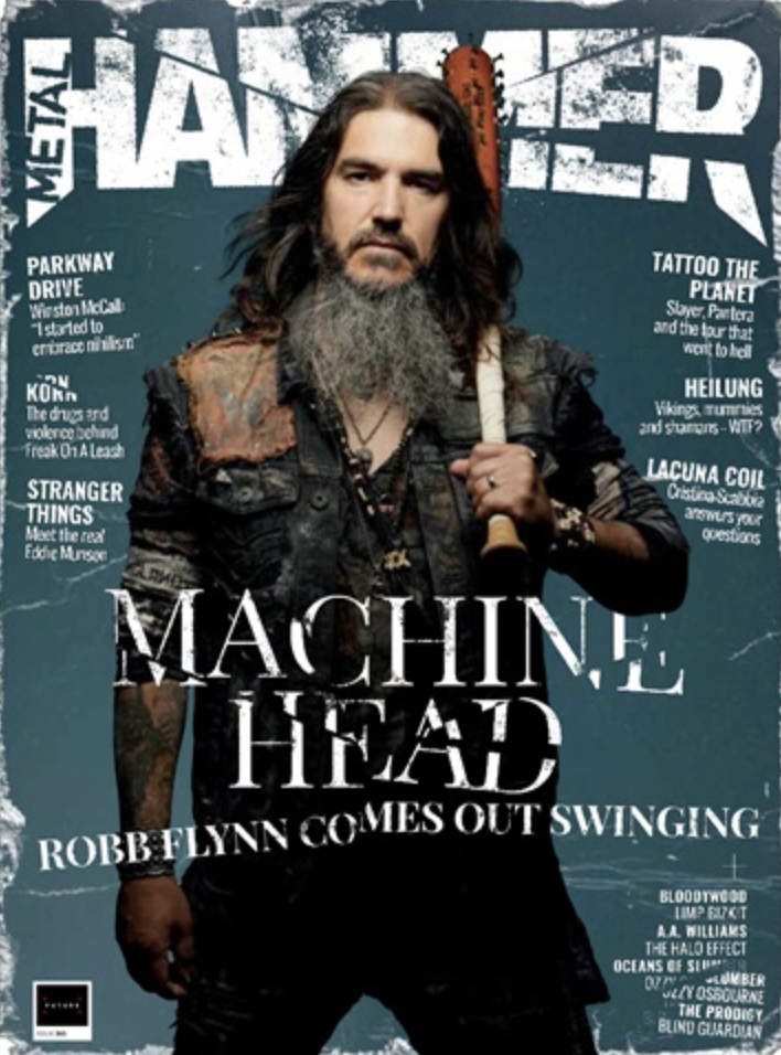 Robb Flynn of Machine Head on the cover of Metal Hammer in 2022