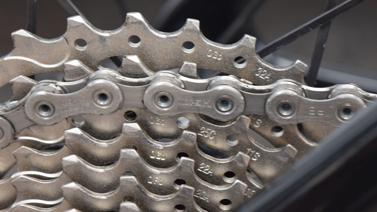An 11-32 Ultegra cassette was fitted for Uran ahead of the second Pyrenean stage