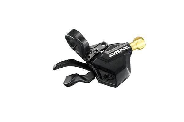 Stubby levers on the new shifters keep them out of the way when they're not needed. A two-position clamp offers a wide range of positioning flexibility.