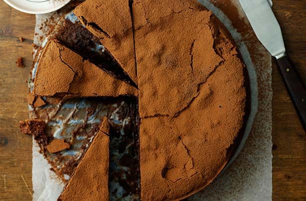 Spiced flourless chocolate cake