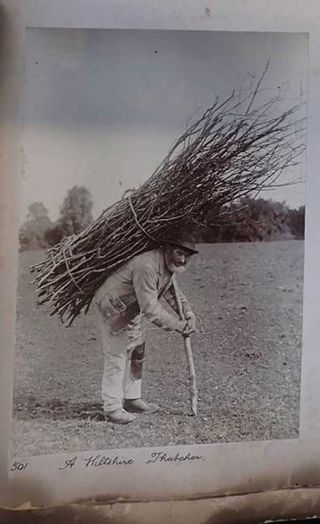 Ernest Howard Farmer's photo of 'The Wiltshire Thatcher'