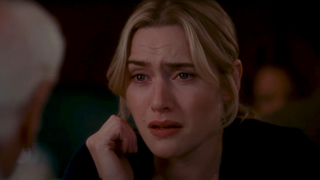 Kate Winslet getting emotional in The Holiday, 2006 christmas movie