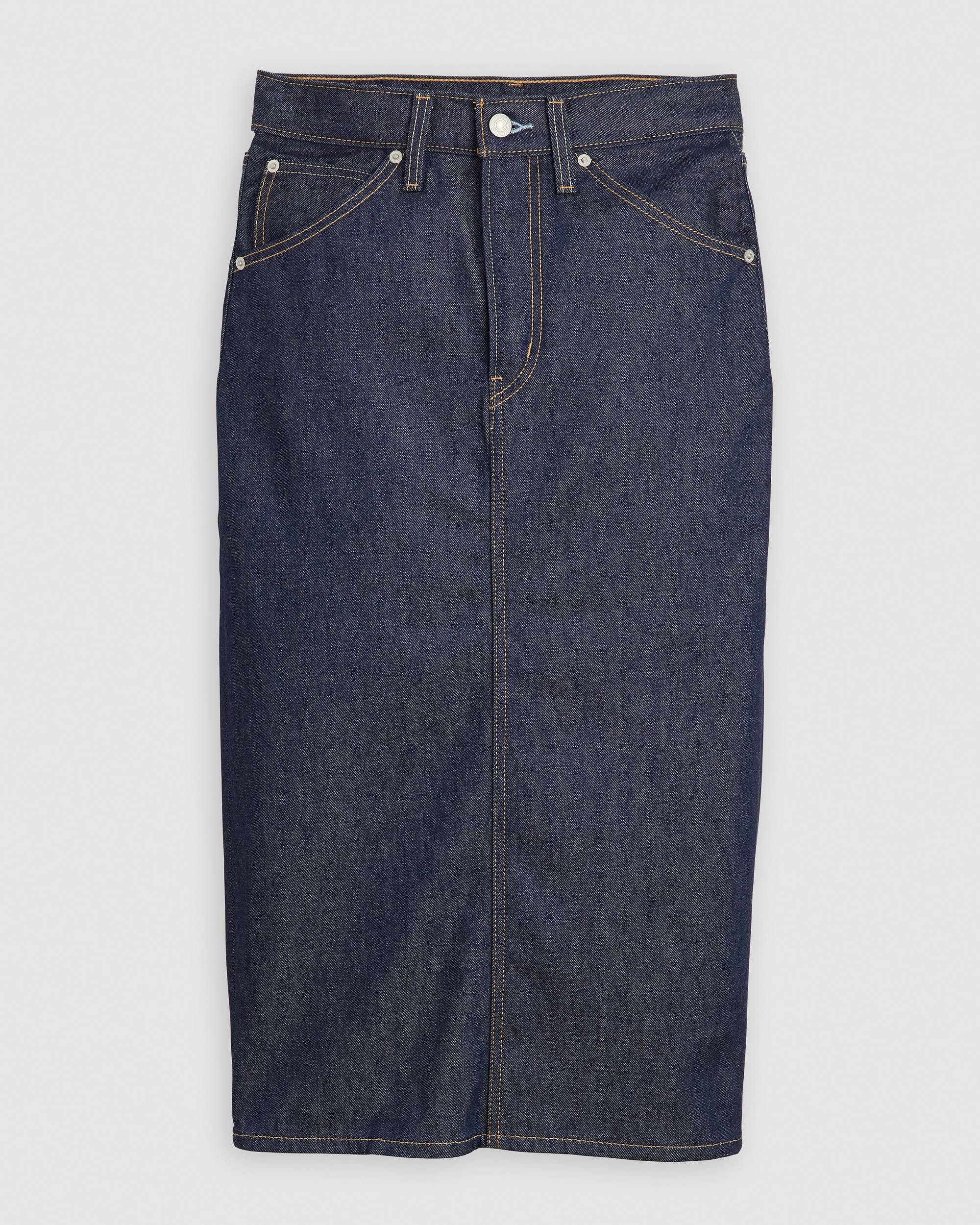 levi's, High Rise Slit Skirt