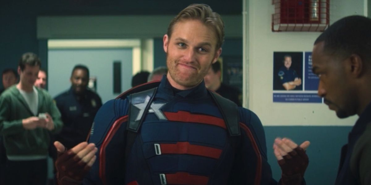 John Walker in the Captain America suit in The Falcon and the Winter Soldier.