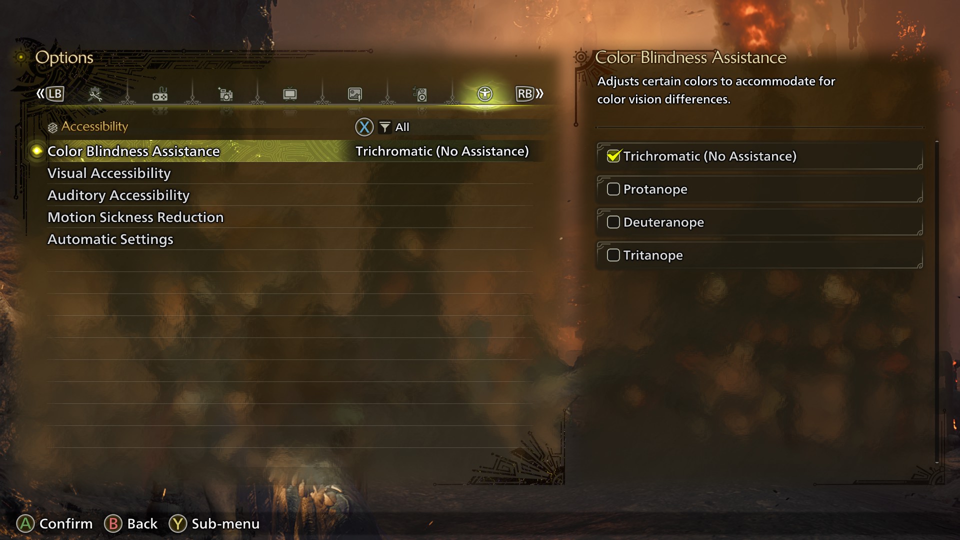 Monster Hunter Wilds accessibility options