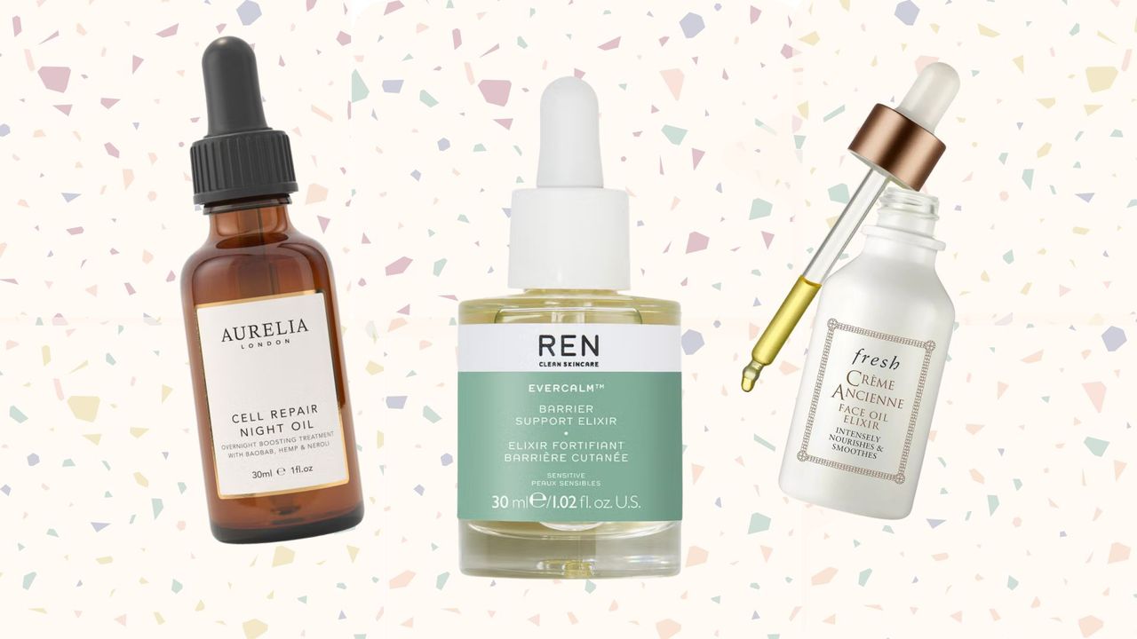 A selection of three of the products tested for the best face oils buying guide