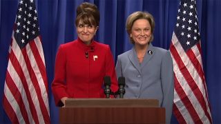 Tina Fey as Sarah Palin during SNL run.