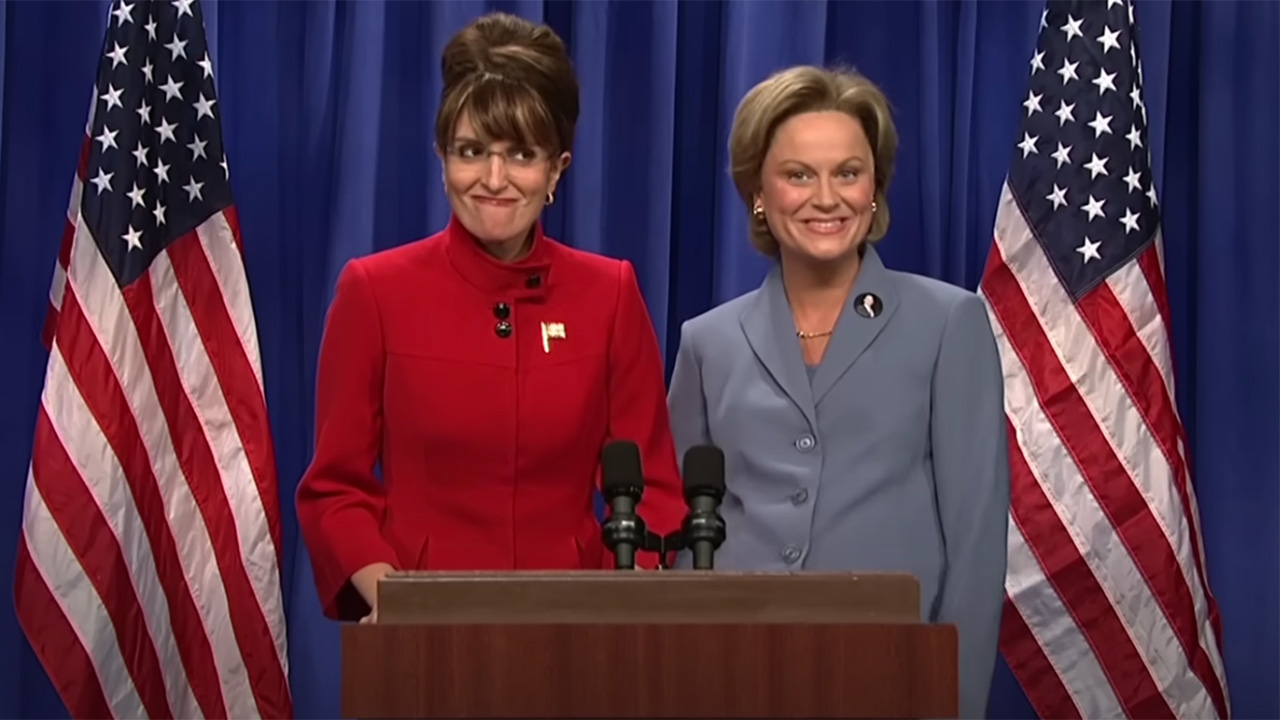 Tina Fey as Sarah Palin during SNL run.