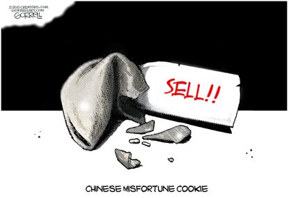 Editorial cartoon World China Stock Market