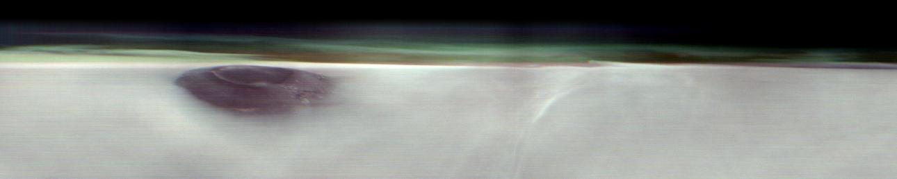 NASA spots Martian volcano two times the peak of Mount Everest bursting during the morning clouds: House picture of the week