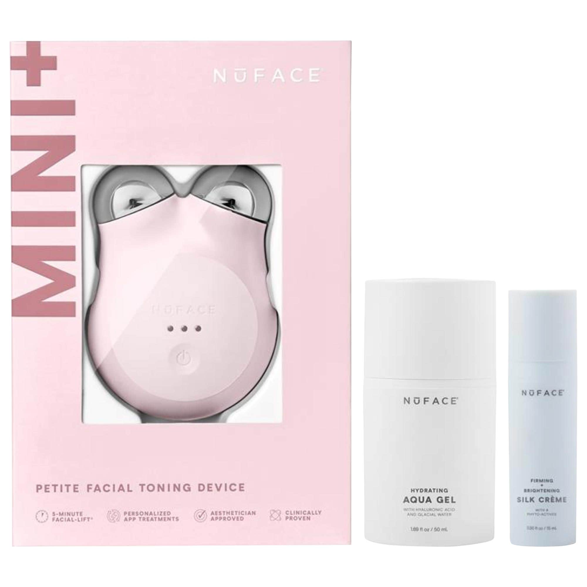 Mini+ Smart Petite Microcurrent Facial Toning Device Starter Kit - Sandy Rose