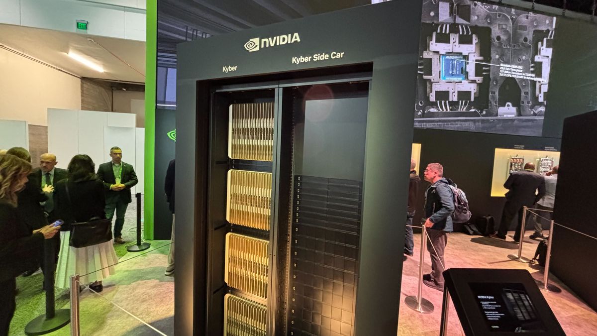 Nvidia shows off Rubin Ultra with 600,000-Watt Kyber racks and infrastructure, coming in 2027