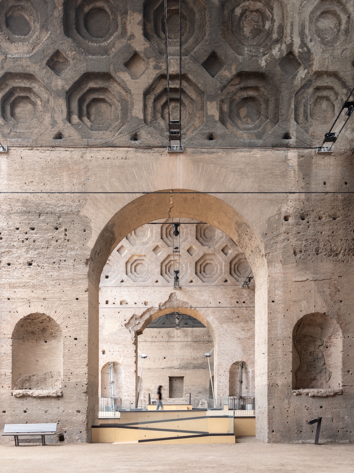 Basilica di Massenzio in rome with new architectural enhancements from Alvisi Kirimoto