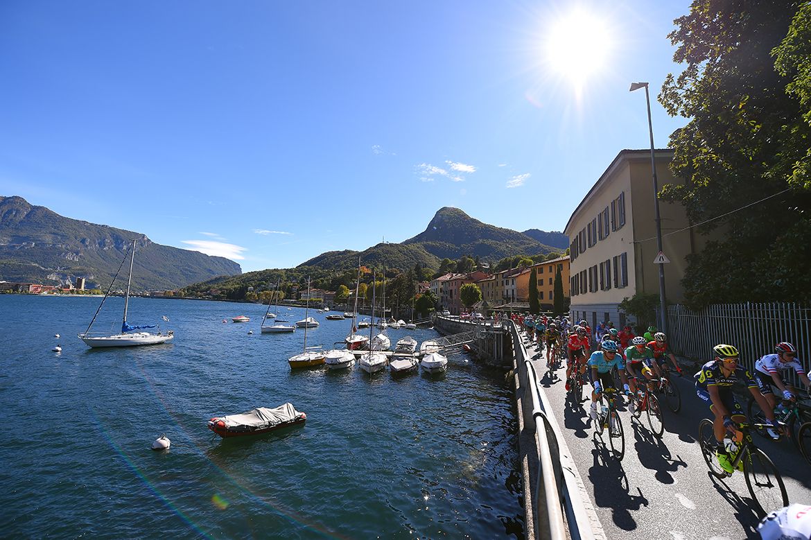 Lake Como is a sparkly backdrop for Il Lombardia