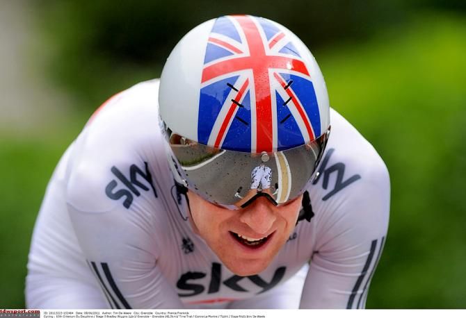 British champion Bradley Wiggins in 2011