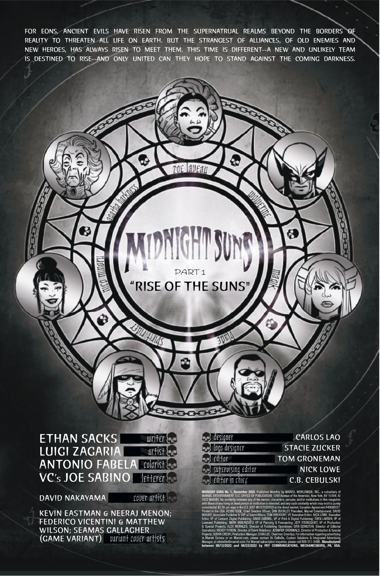 Midnight Suns #1 page