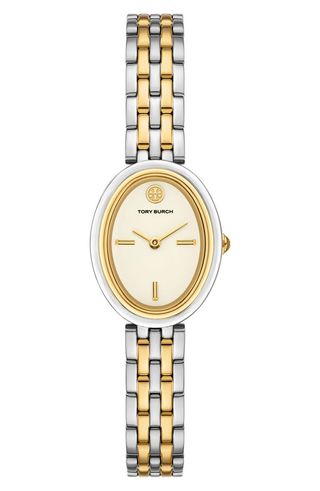 The Oval Two-Tone Bracelet Watch, 22mm X 28mm