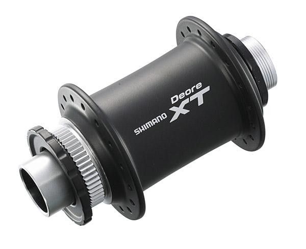 A 20mm thru-axle front hub will be offered with the Deore XT label for the first time.