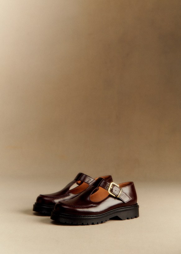 Violette Babies - Vintage Bordeaux - Bovine Leather - S&amp;eacute;zane