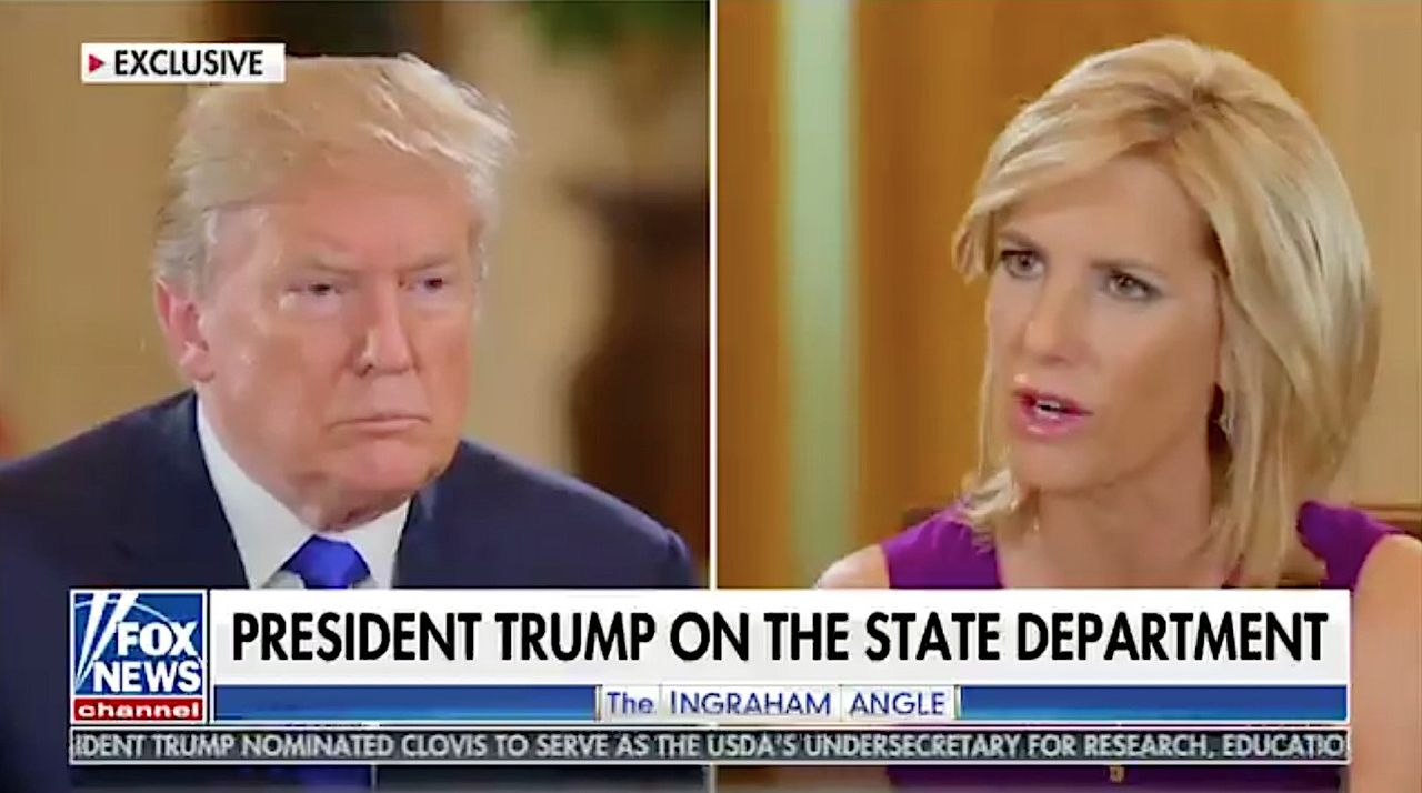 Trump speaks with Laura Ingraham